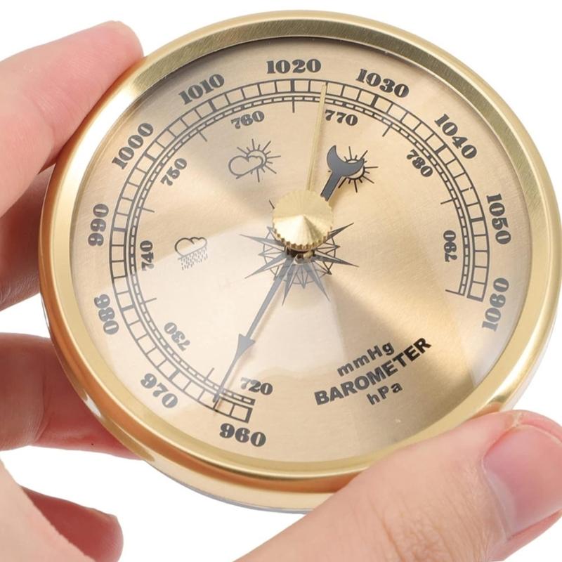 Mechanical Atmospheric Pressure Gauges Large 70mm No Battery Required High Accuracy for Meteorology Enthusiasts