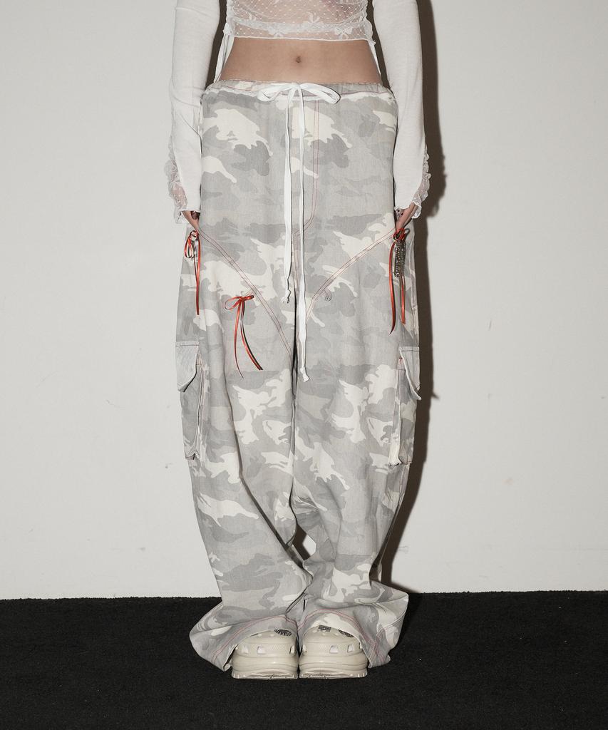 Chelikwili Lace Cargo Pants - Camo