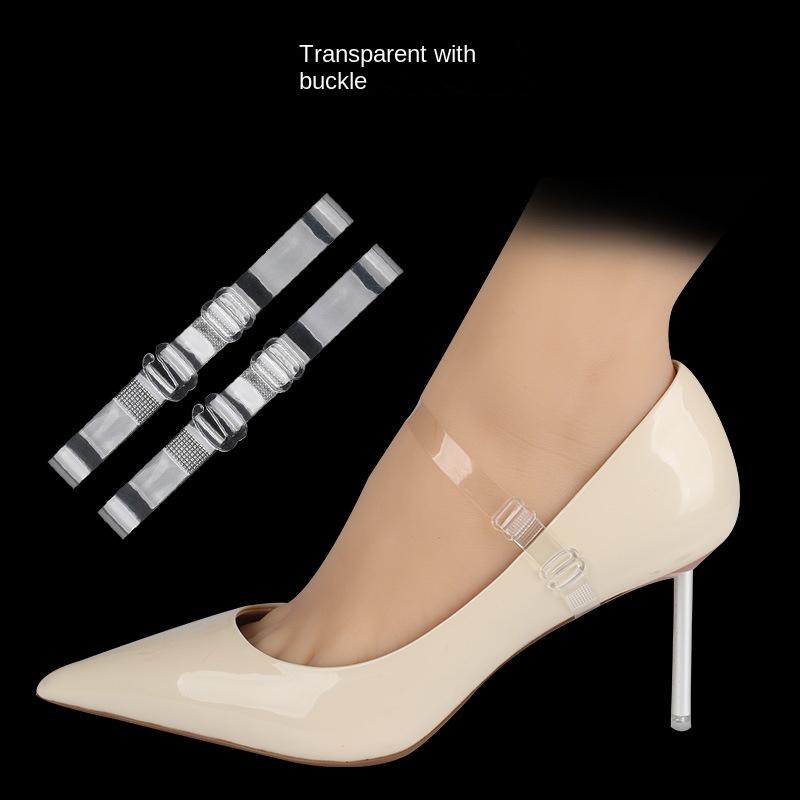 Fashion 1Pairs 10 Mm Invisible High Heels Bundle Shoelace Elastic High Heel Anti Slip Strap Women Anti-loose Shoelaces Shoes Accessories