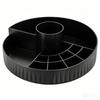 Rotating Cosmetic Storage Box Multi-compartment Dustproof Makeup Organizer for Bathroom Dresser Dorm Use