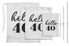 Darling Souvenir Black Number Birthday Custom Party Supplies Favor Bags Gift Pouches 15