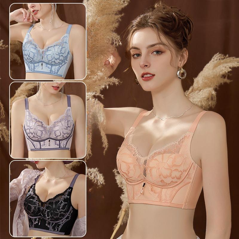 Yard Adjustable Gathering Comfortable Non-Steel Ring Anti-Sagging Collecting Vice Breasts Bra