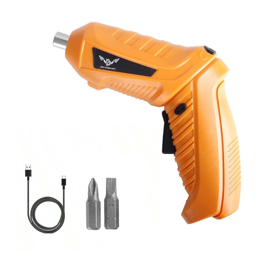 

Yellow Cordless Electric Screwdriver Bits Set Rechargeable Torque Electric Rotatable Drill for Home Improvement DIY Project