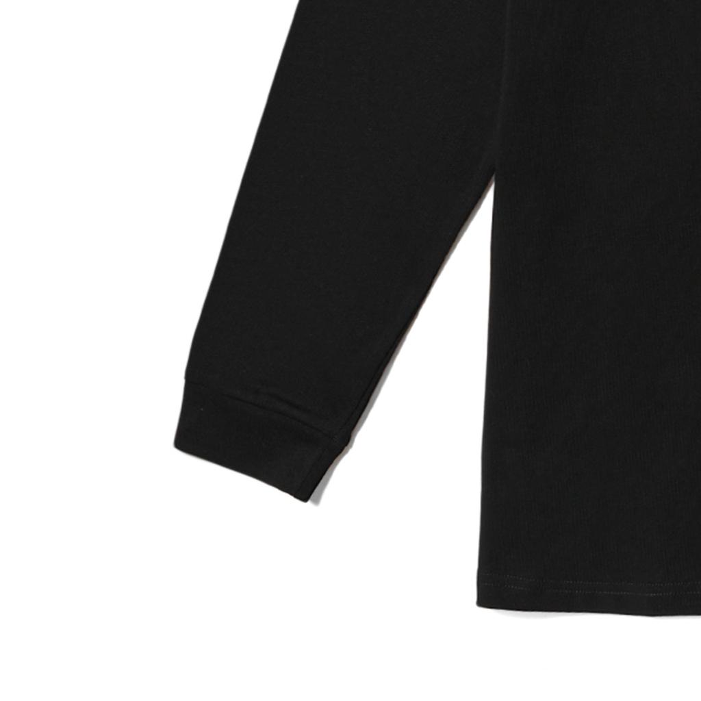 Vans X Peaches Kolaborace Americký Vintage Motocyklový Potisk Cool Kulatý Výstřih Dlouhý Rukáv Unisex Top Černá VN000FPEBLK