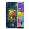 Animal Brown Cute Bear Phone Case For Samsung Galaxy A52 A32 A22 A12 A02S A50S A30S A51 A31 AA71 Note 20 Ultra 10 S10 Plus Galax