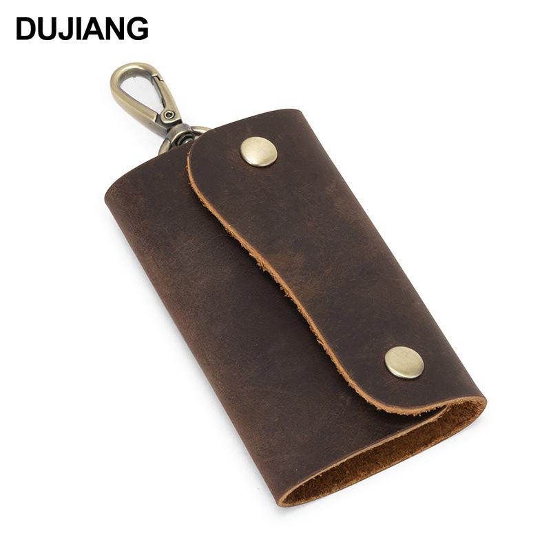 

Мужская и женская мини-сумка для ключей из натуральной кожи с возможностью подвешивания на пояс