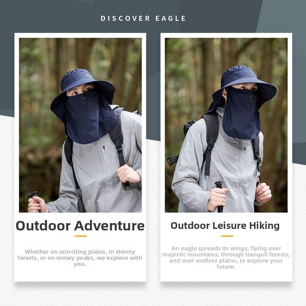 Quick Drying Fisherman's Hat Removable Face Mask Hat Fashion Male Sun Hats Unisex