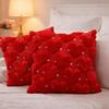 45*45 CM Heart Plush Pillow Cover Romantic Throw Pillow Cover Sweet Cushion Cover  Bedroom Decor