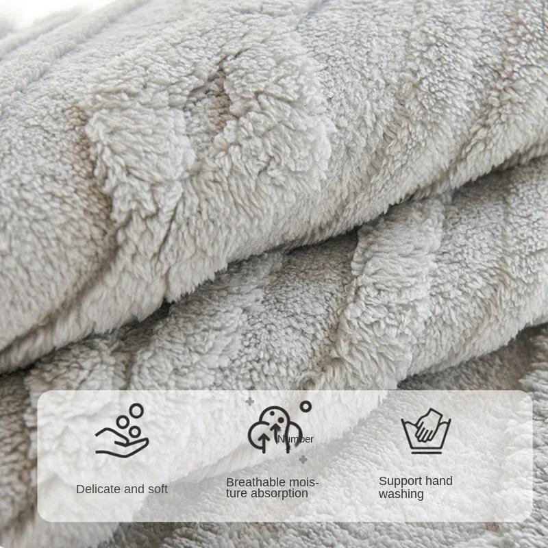 Thicken Plush Sofa Towel Winter Warm L Shape Sofa Cover Universal Anti Cat Scratch Sofa Blanket for Living Room Home Decor