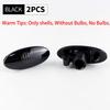 2PCS No Bulbs Car Fender Side Marker Light Casing, Only Covers for Nissan Qashqai X-trail Leaf Cube Navara D22 Terrano Peugeot