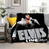 Elvis Throws Blanket 3D Printing Rock Singer Sofa Blanket  Adults and Children Bedroom Living Room Decoration Blanket for Bed