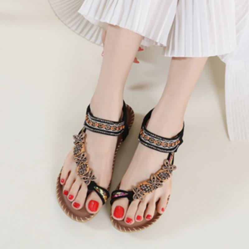 Fashion Sandals Shoes Women Summer Non-Slip Sandals Ladies Outdoor Walking Shoes Wedge Women's Shoes Casual Female Footwear Sandal Women