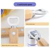 Magnetischer Holzgriff Edelstahl Flaschenöffner Set (4 Packung)
