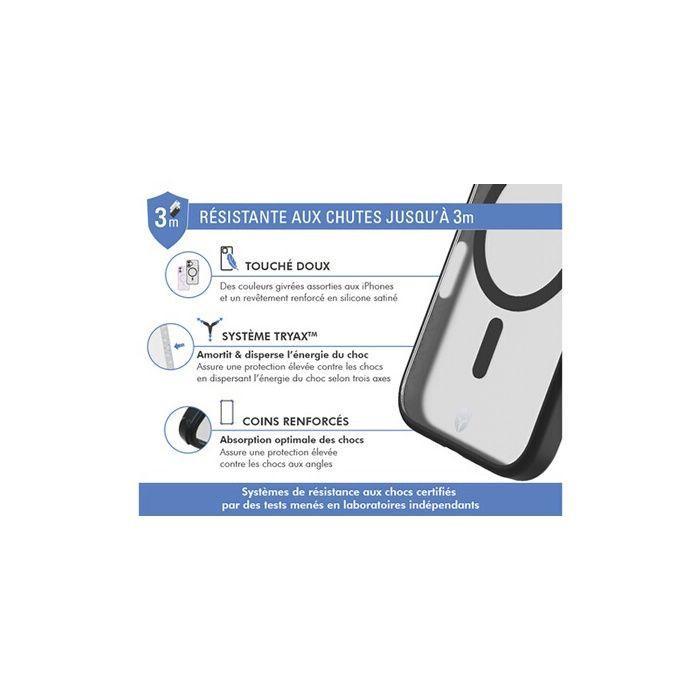 Coque Renforcée Forcecase compatible MagSafe pour iPhone 16 Plus Frost Noir