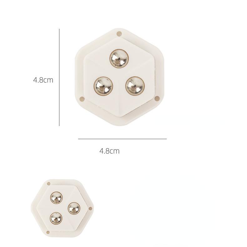 4Pcs Swivel Caster Bins Bottom Pulley Strong Load Bearing Paste Type Casters