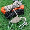 Reflective Camping Pulley Rope Tie Down Rope Hangers Adjusted Tent Guide Rope for Kayak Awnings Tents Hiking Outdoors