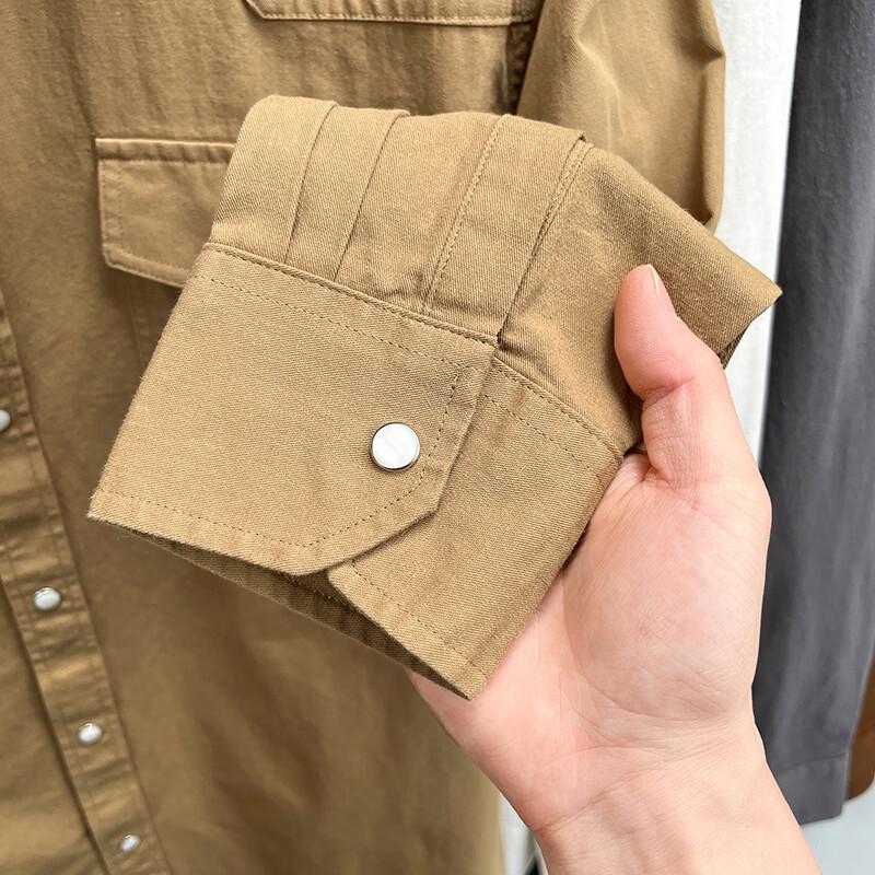 FAPAI Men's Pure Cotton Long-Sleeve Shirt
