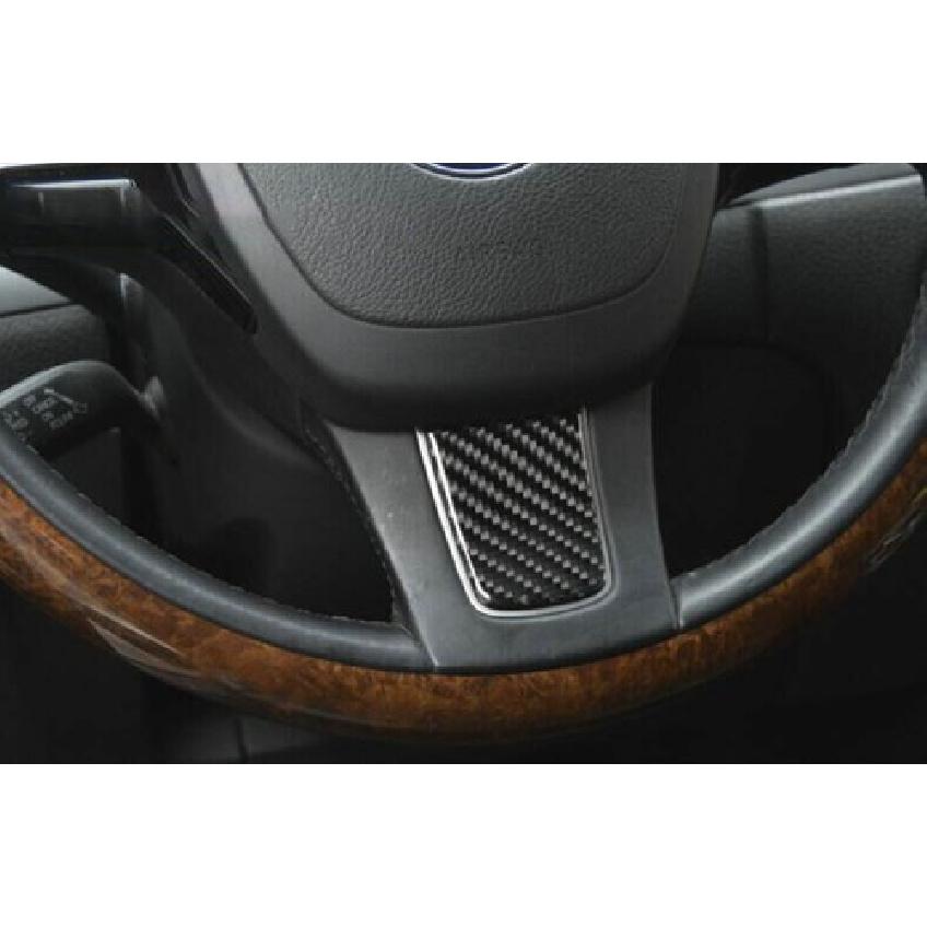 For VW Touareg 2011-2018 Real Carbon Fiber  Steering Wheel Sheet Cover Trim 1PCS