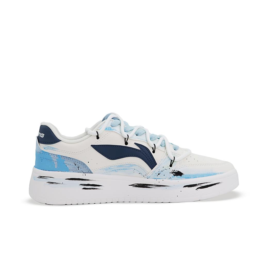 Li Ning Sycee V3 Abrasion Resistant Lightweight Low top Skateboard Shoes Men's Blue White AGCT339-4(box)