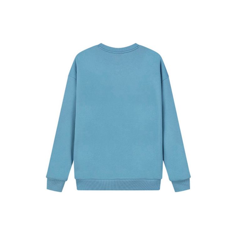 FILA Fleece Crewneck Sweatshirt With Embroidered Logo Men Sweatshirt Blue F51U138295F-BU