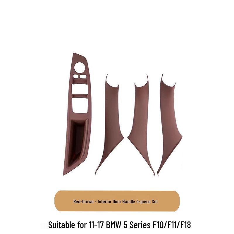 BMW 5 Series Interior Door Pull Handle Protective Cover Trim Sticker for 520/525/528/530 Models.