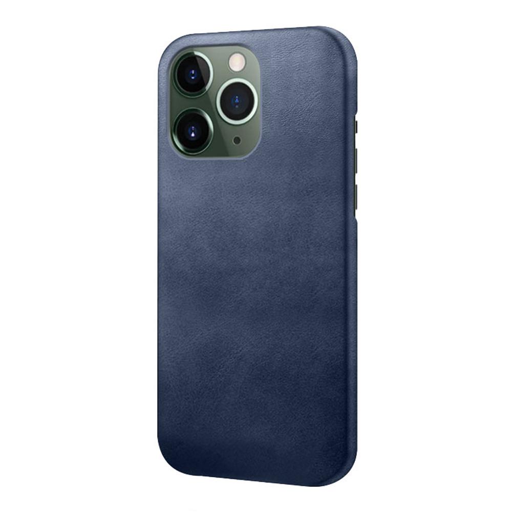 

For iPhone 15 Pro PU Leather+PC Phone Case Calf Texture Shockproof Cover Blue