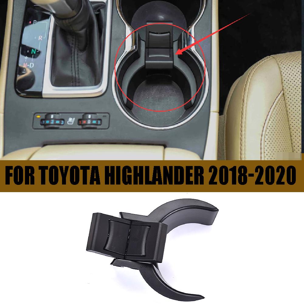 Wooeight 1x Car Center Console Water Cup Holder Drink Stand Ert Divider Board For Toyota Highlander 2000-2007 2009-