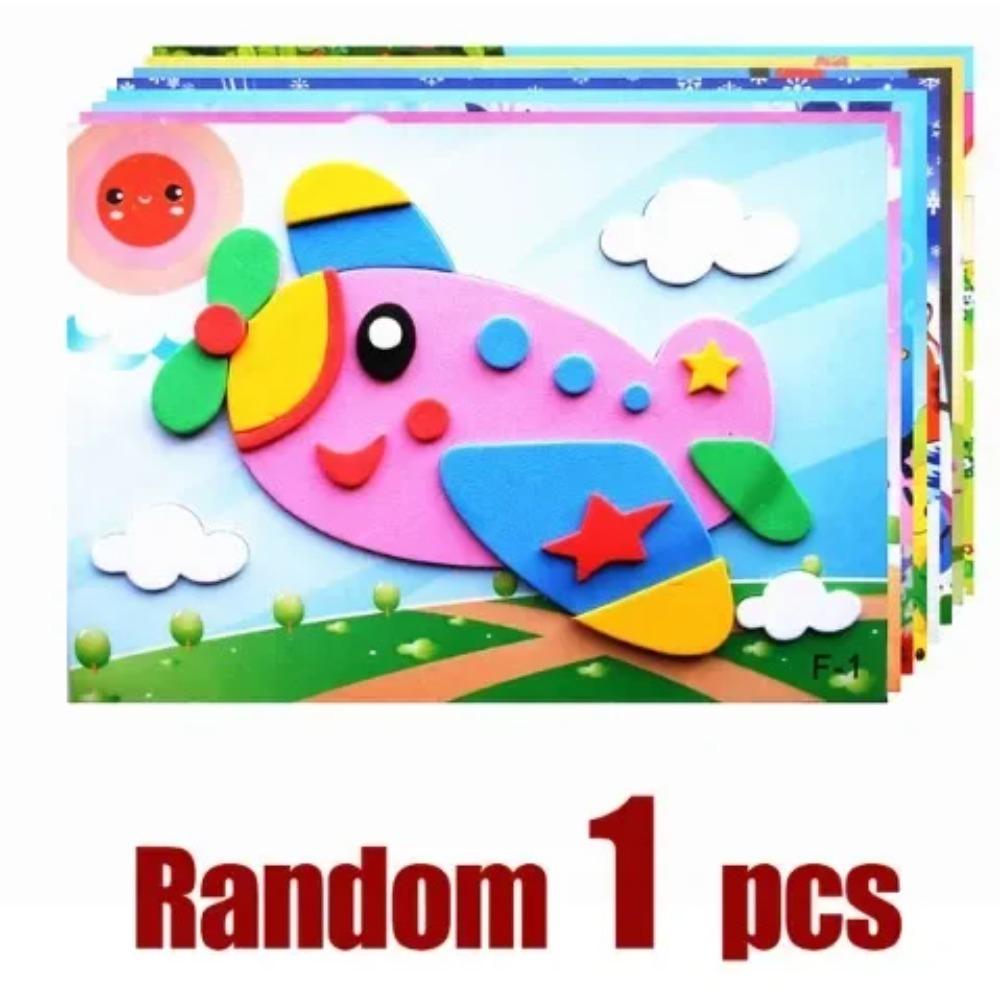 

Детский DIY Мультяшное Животное 3D EVA Пена Наклейка Пазл Ручная Работа Раннее Обучение Развивающие Игрушки для Детей Подарок для Творчества