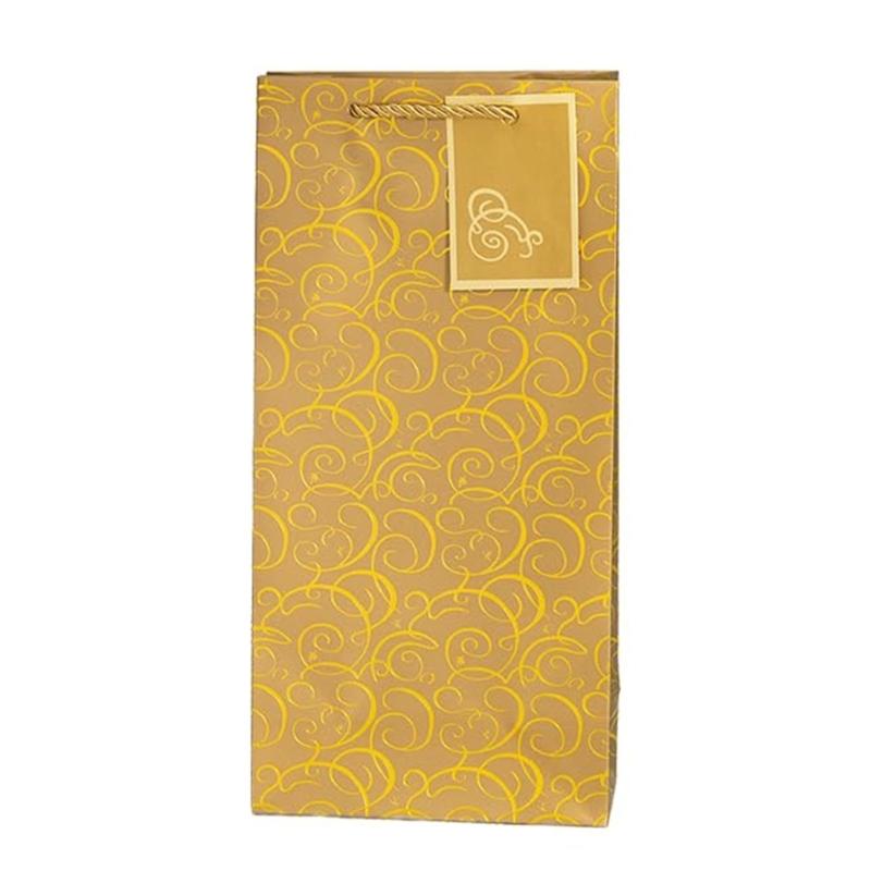 6 Pack Paper Wine Gift Bags Elegant Wine Presentation Bag Perfect for Anniversaries Weddings and Birthday Celebration