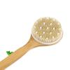 Nanzhu Curved Handle Bath Brush, Non-slip Long Handle PPR Soft Bead Massage Bath Brush, Boiled Bristle Hair Home Brush