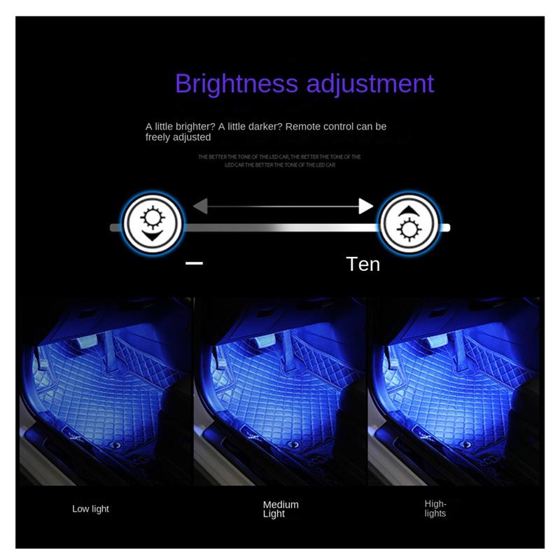 LED Lights For Motorcycle RGB APP Sound Control Moto Backlight Flexible Decoration Light 72