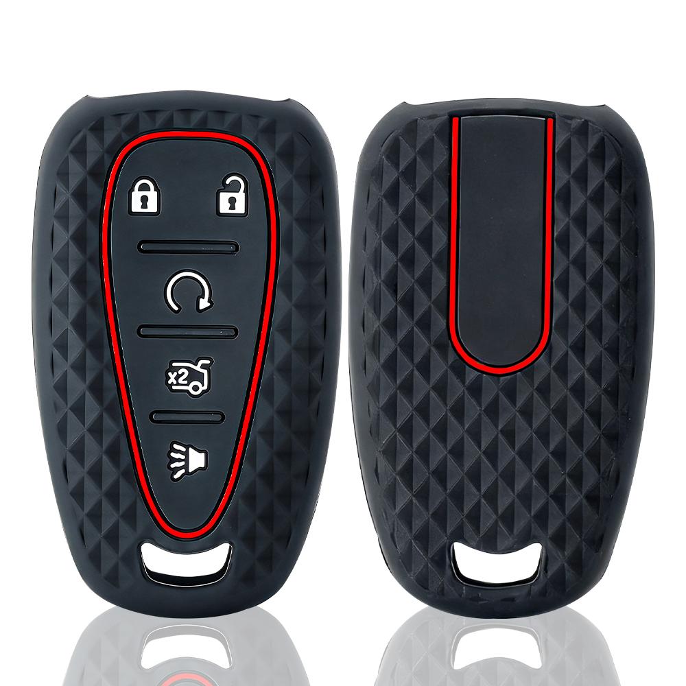 Silicone For Chevrolet Malibu Blazer Traverse Seeker Onix Equino Volt Bolt Trax Orlando Cruze Spark Sonic Camaro Car Key Case