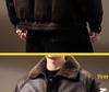 Men's Luxurious Retro German Fur-Lined Cotton Parka – Autumn/Winter Fleece Leather Jacket