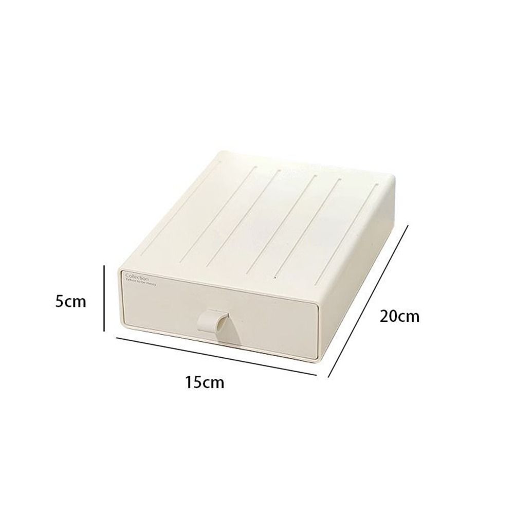 Stackable Cosmetic Storage Box Plastic Makeup Storage Container Stationery Storage Box  Office