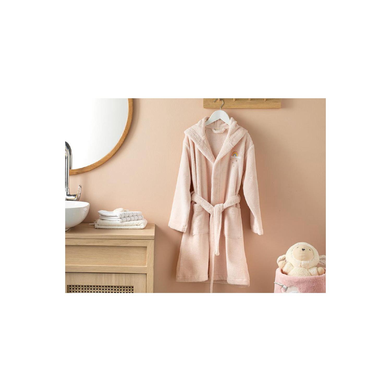 

Rainbow Triga Embroidered Children s Bathrobe 4-6 Years Pink 4-6 Yaş розовый
