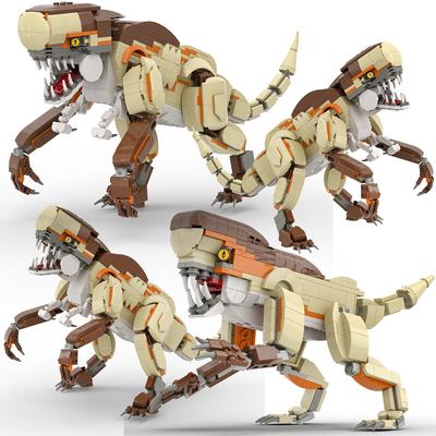 Ensemble de Blocs de Construction Géants Dinosaures - Expert Créatif Modèles de Briques Indominus Rex, Triceratops et Tyrannosaure Rex