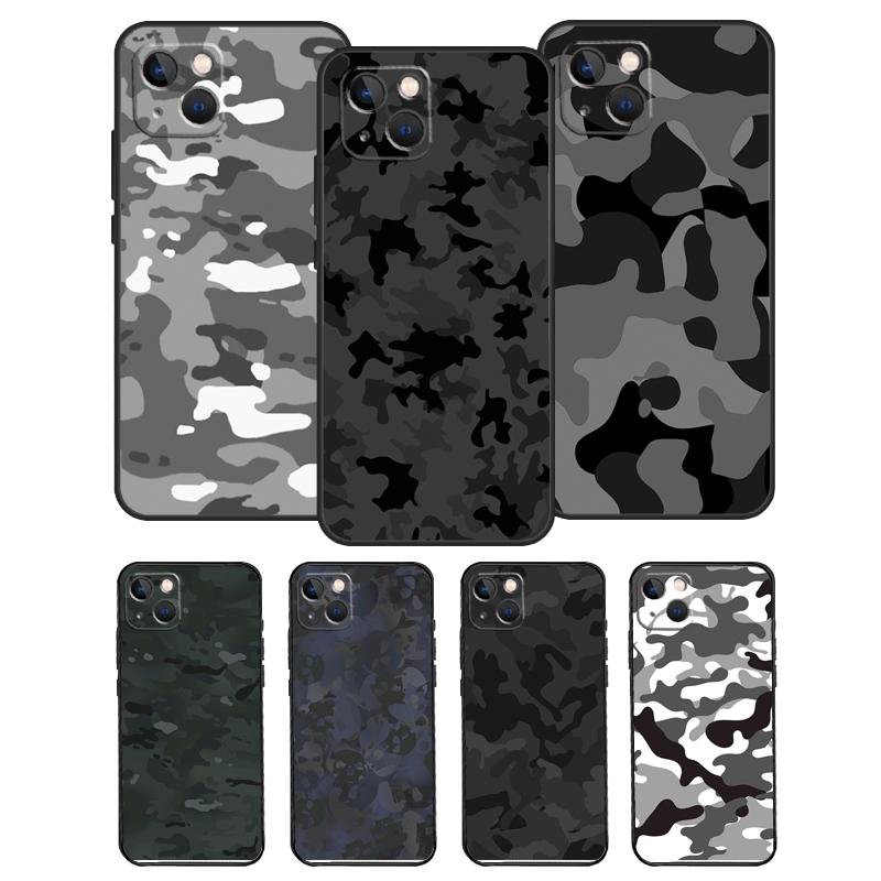 Custodia per Telefono Camouflage Militare Night Dark Camo per Samsung Galaxy S25 S26 Ultra S20 S21 S22 S23 S24 Plus S10 S25 FE Cover