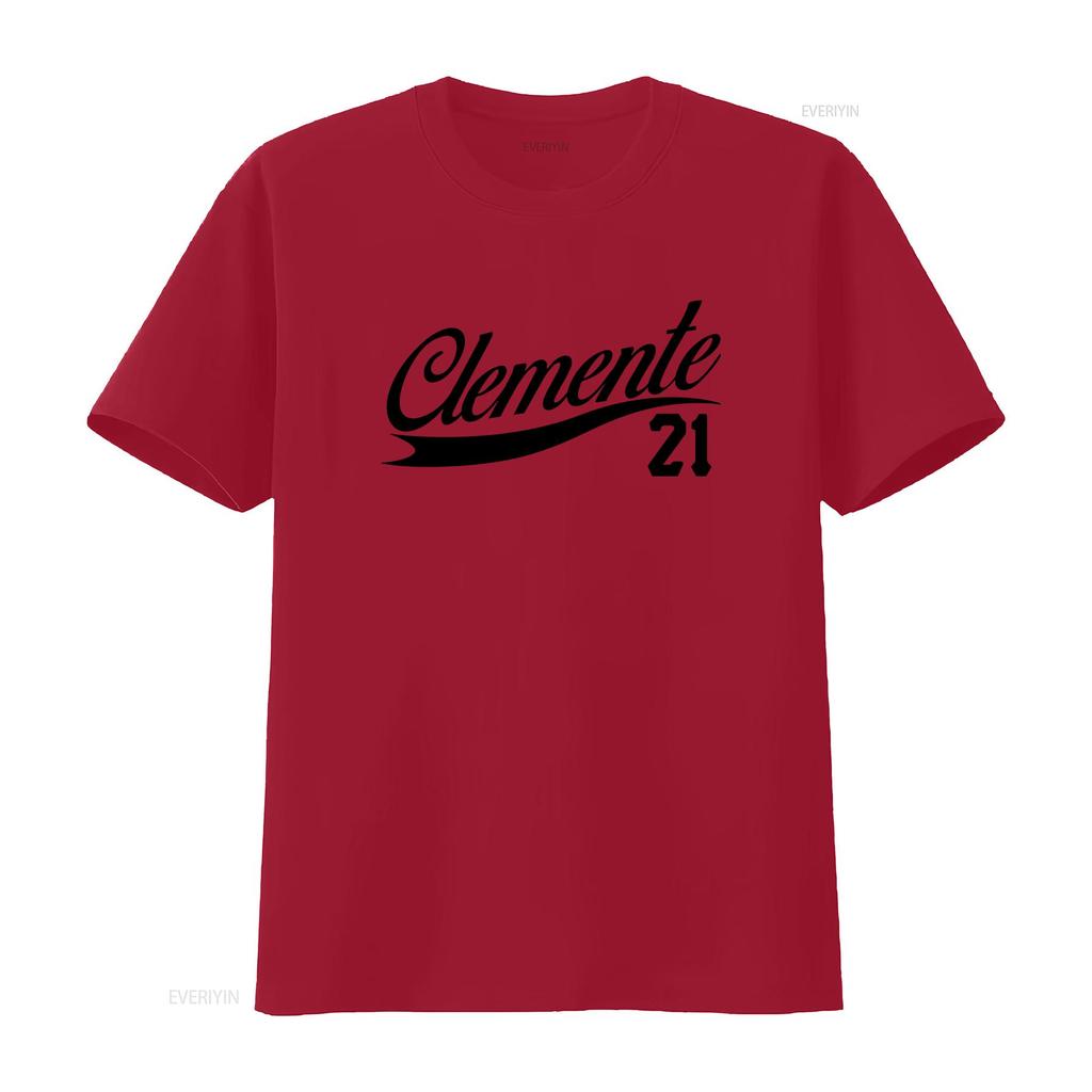 Roberto Clemente 21 T shirt New Retro 90s 80s 70s Baseball Legend Puerto Rico OG vintage Washed Slightly Versatile Unisex