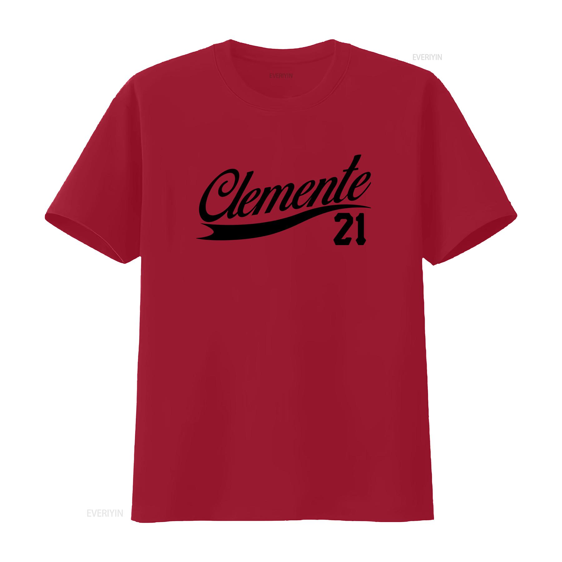 Roberto Clemente 21 T shirt New Retro 90s 80s 70s Baseball Legend Puerto Rico OG vintage Washed Slightly Versatile Unisex S