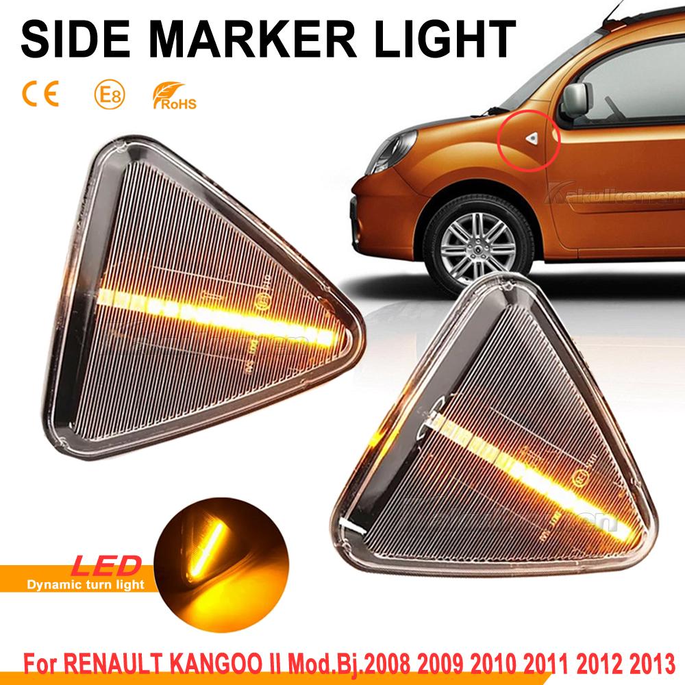 Sequential Flashing LED Turn Signal Side Marker Light Sequential Blinker Lamp For RENAULT KANGOO II Mod.Bj.2/2008-7/2013