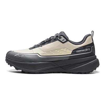 Li Ning Outdoor CF Tracing, Inter Industry Low Top Hiking Shoes Unisex Dune Khaki/Ebony Black AHCV037-14