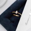 18K Gold-Plated Retro Zirconia Knotted Ring for Women