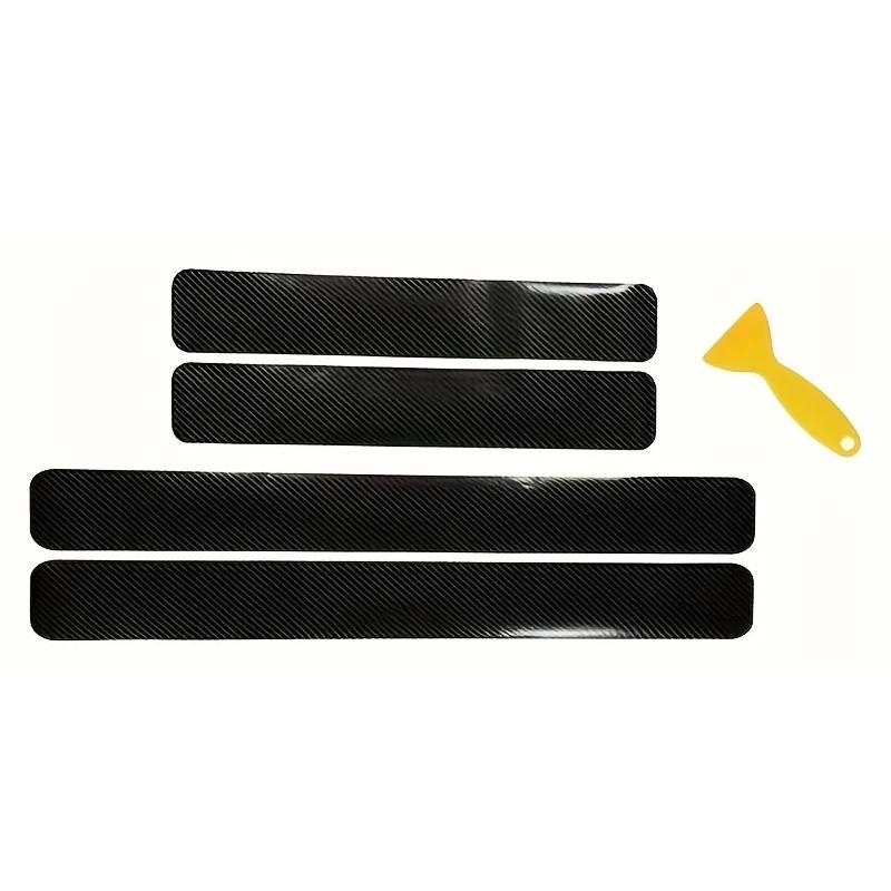 

4 шт./компл. Защитные накладки на пороги дверей автомобиля, Защита от царапин, Накладки на пороги из углеродного волокна, Автоаксессуары (Черный 3D) чёрный