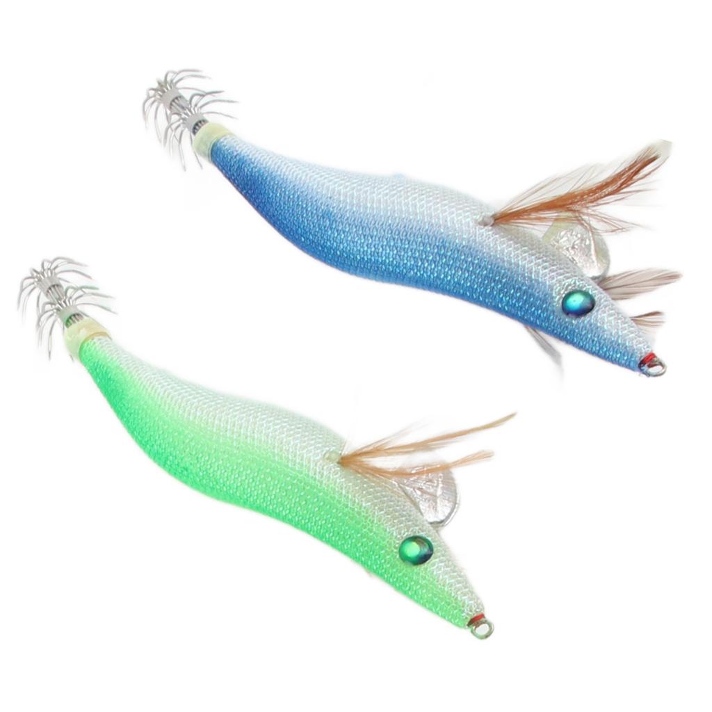 Hard Bait Luminous Squid Jig Sea Fishing Lure Shrimp Shaped Lifelike Saltwater Fishing Lures