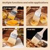 Basting Brush with Wooden Handle Heat Resistant Kitchen Oil Brush for BBQ Sauce Pastry Spreader for Pancakes