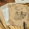 Chinese Style Retro Hemp Envelope & Stationery Set with Kraft Paper and Sealing Wax