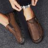 38-48 Scarpe da Uomo Taglie Forti Semplici e alla Moda in Pelle Fatta a Mano Scarpe in Pelle Business Casual
