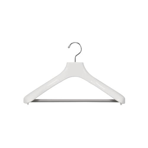 Shinko Hanger Formal Hangers, 39cm Wide x 6.3cm Thick, Roomy, Prevents Sagging, Non-Slip Stop Bar, Rotating Hooks, Stylish, Fits Suits, Shirts, Jacket