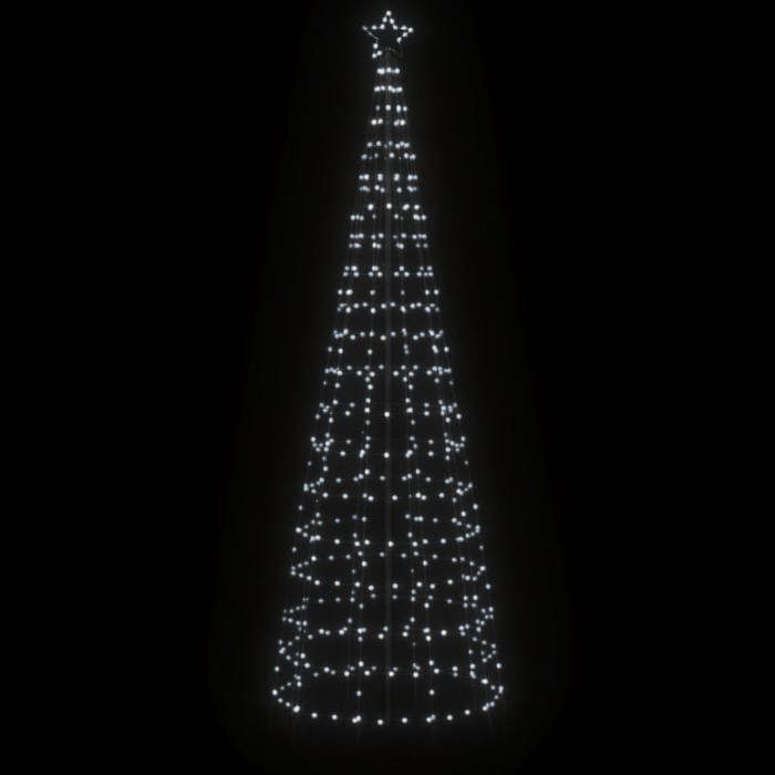 VidaXL Sapin de Noël à LED avec pointes 570 LED blanc froid 300 cm, décoration de Noël, lumière LED, lumière de Noël 358105