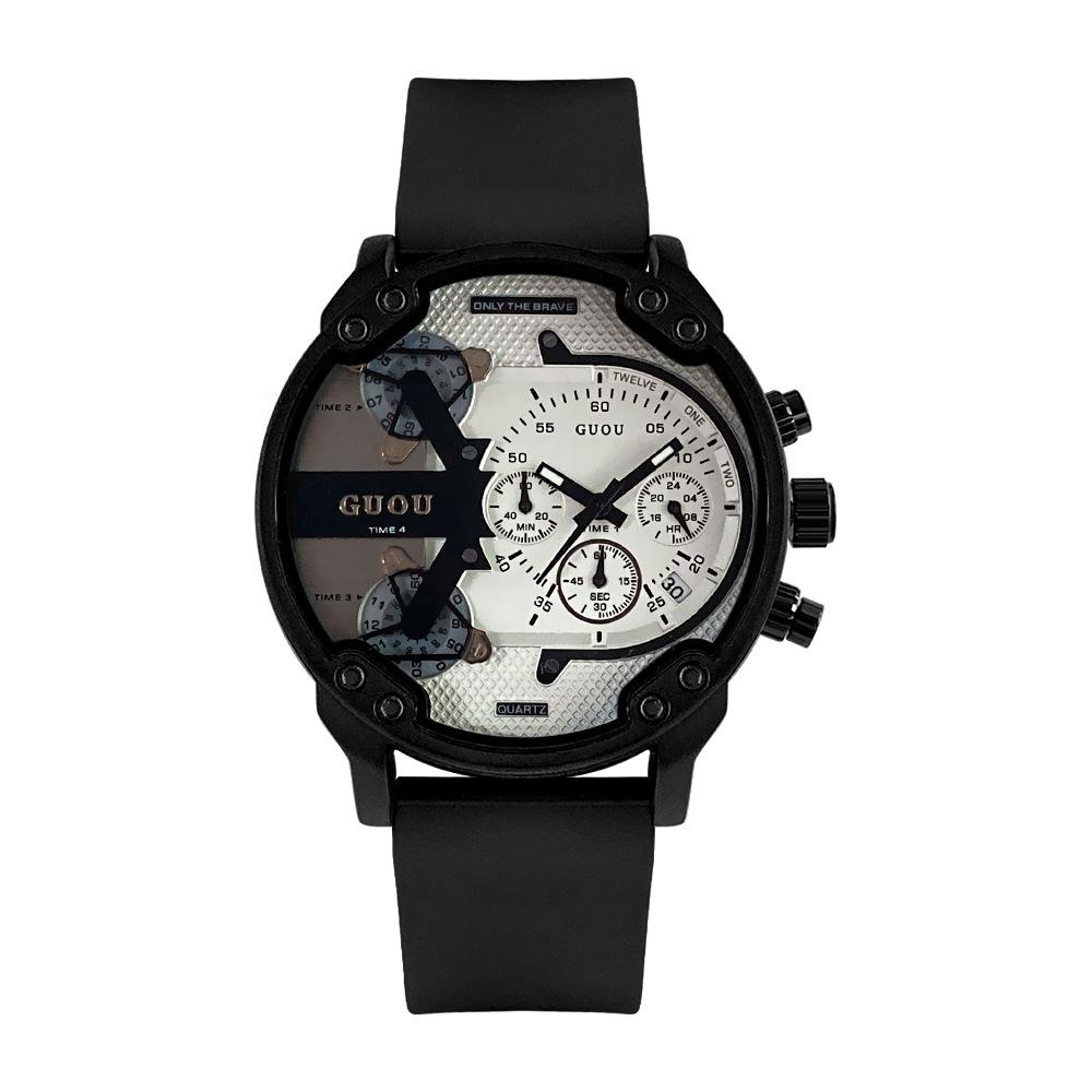 Часы унисекс кварцевые часы многофункциональные пятиконтактные силиконовые часы в горном — фото 6